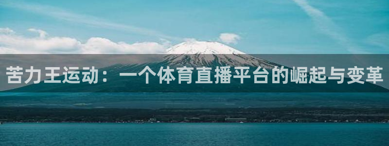 苦力王运动：一个体育直播平台的崛起与变革
